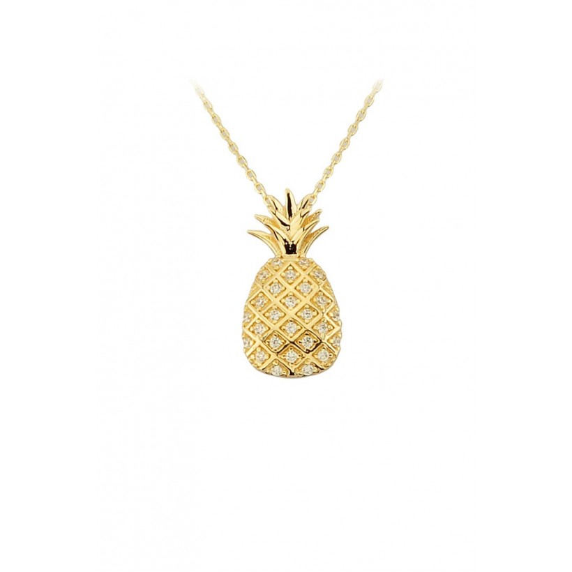 Altın Taşlı Ananas Kolye Altın Taşlı Ananas Kolye
