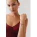 Oval Yeşil Taşlı Asimetrik Madalyon Uçlu Charm Bileklik Oval Yeşil Taşlı Asimetrik Madalyon Uçlu Charm Bileklik