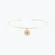 Yuvarlak Firuze Taşlı Çiçek Madalyon Uçlu Tel Choker Yuvarlak Firuze Taşlı Çiçek Madalyon Uçlu Tel Choker