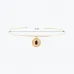 Oval Lacivert Taşlı Madalyon Uç Tel Choker Oval Lacivert Taşlı Madalyon Uç Tel Choker