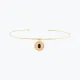 Oval Lacivert Taşlı Madalyon Uç Tel Choker Oval Lacivert Taşlı Madalyon Uç Tel Choker