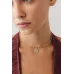 Taşlı Lotus Uçlu Tel Choker Taşlı Lotus Uçlu Tel Choker