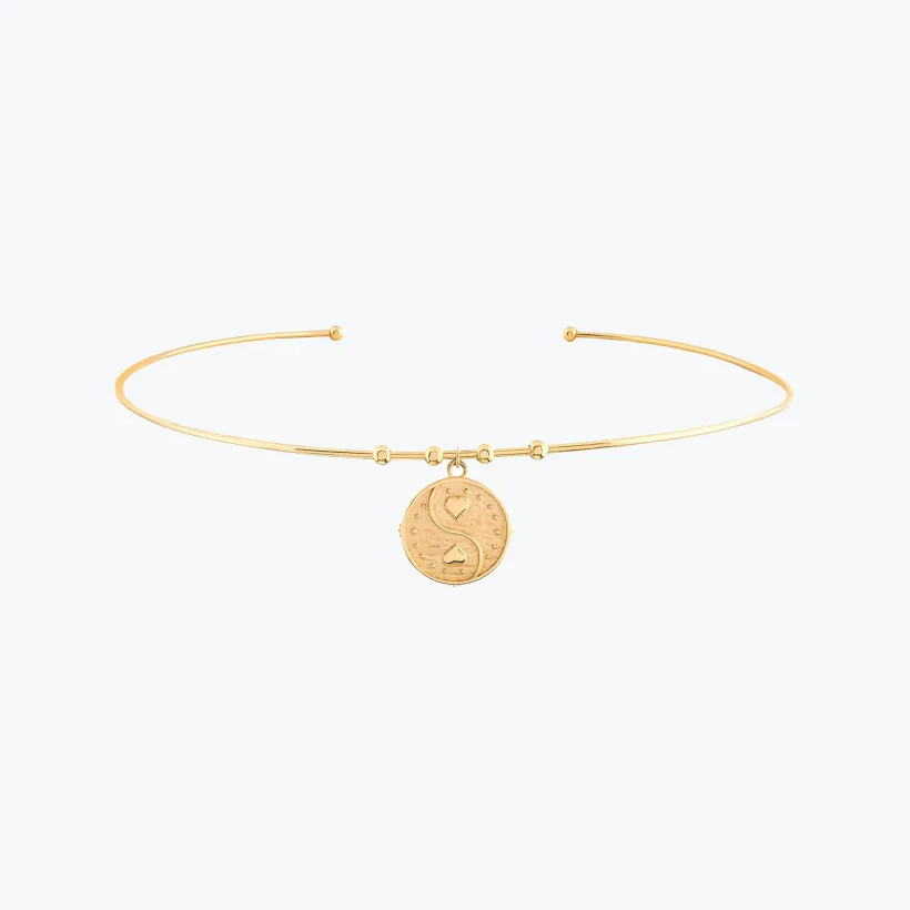 Kalpler Damga Uçlu Tel Choker Kalpler Damga Uçlu Tel Choker