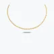 Yuvarlak Ezme Zincir Choker
