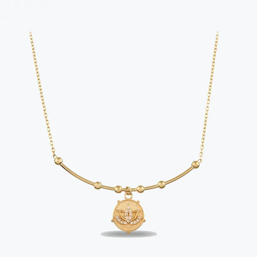 Lotus Uç Tel Kolye Lotus Uç Tel Kolye