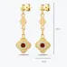 Kırmızı Etnik Madalyon Küpe Kırmızı Etnik Madalyon Küpe