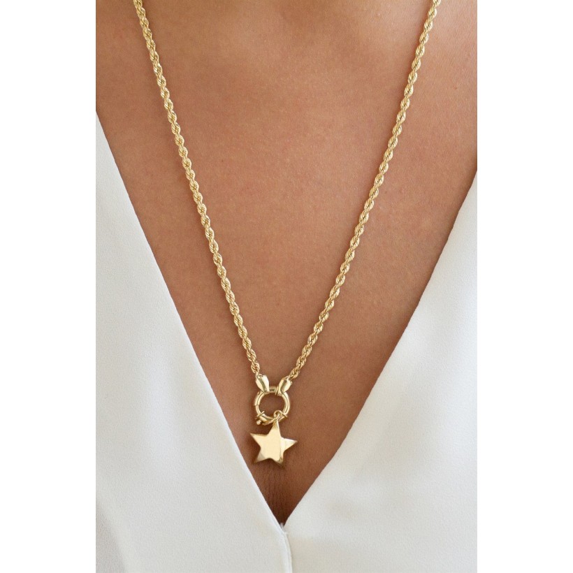 Zarif Yıldız Model Altın Kolye Zarif Yıldız Model Altın Kolye