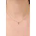 Minimal Taşlı Yoncalı Toplu Kolye