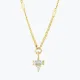 Minimal ve Baget Taşlı Aynalı Zincir Choker